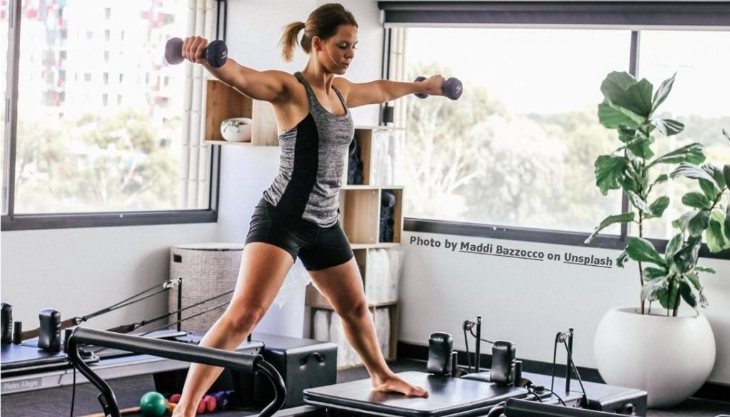 woman on reformer