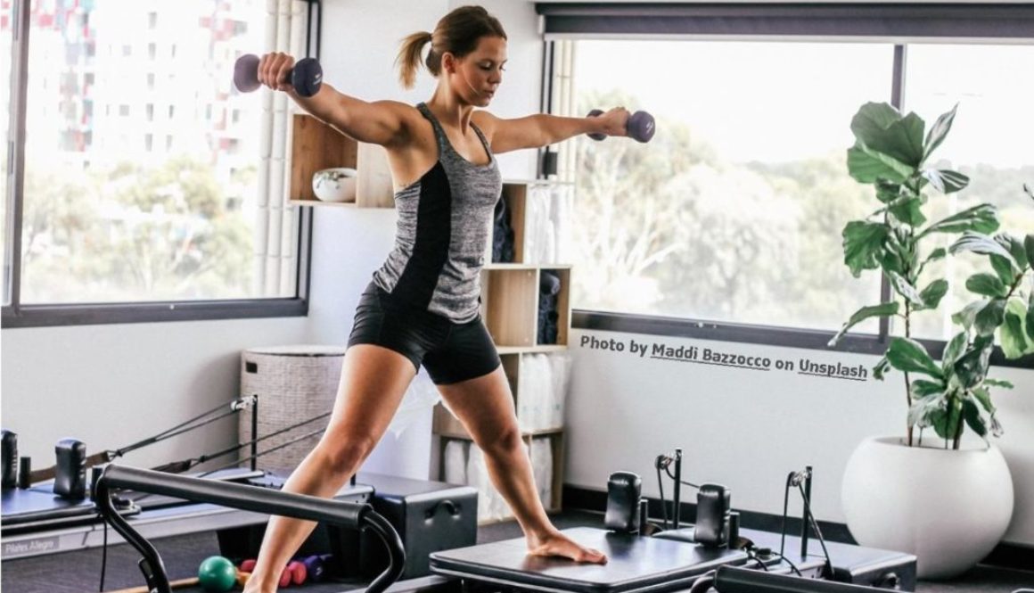 woman on reformer